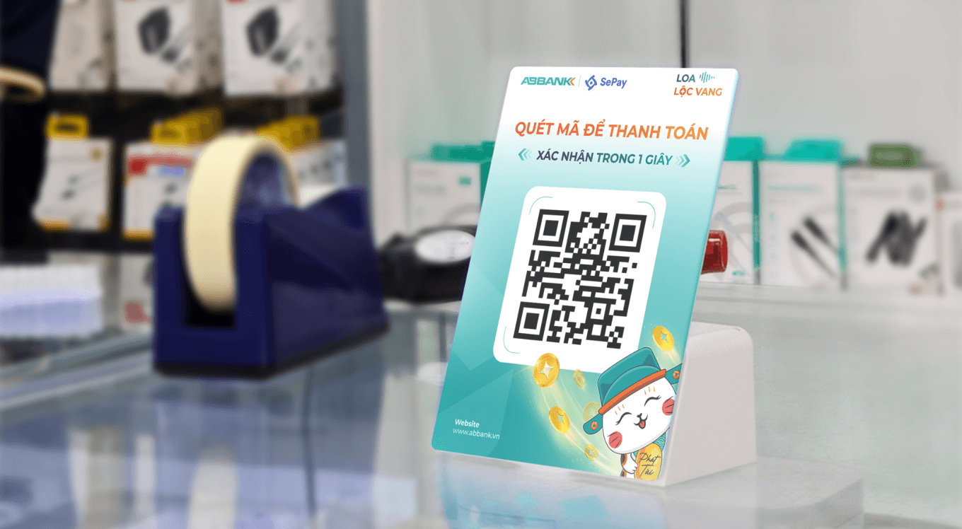 Công ty Cổ phần SePay hợp tác với Ngân hàng Thương mại Cổ phần An Bình (ABBank), cung cấp thiết bị hỗ trợ xác nhận thanh toán Loa Lộc Vang