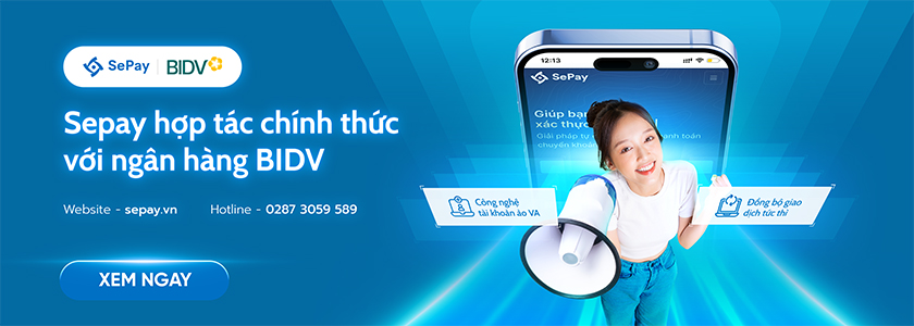 SePay hợp tác chính thức với ngân hàng BIDV