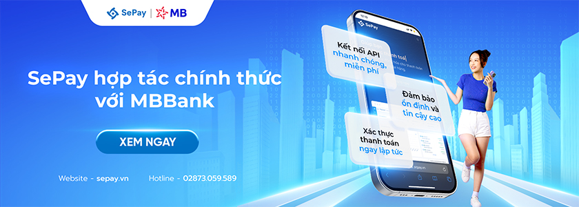 SePay hợp tác chính thức với MB Bank