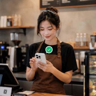 Nhân viên xác nhận