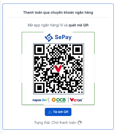 SePay QR Code Checkout