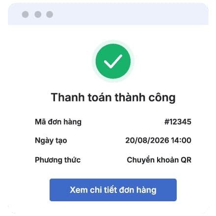 Thanh toán thành công