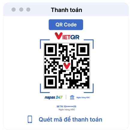 Thanh toán QR Code SePay trên website