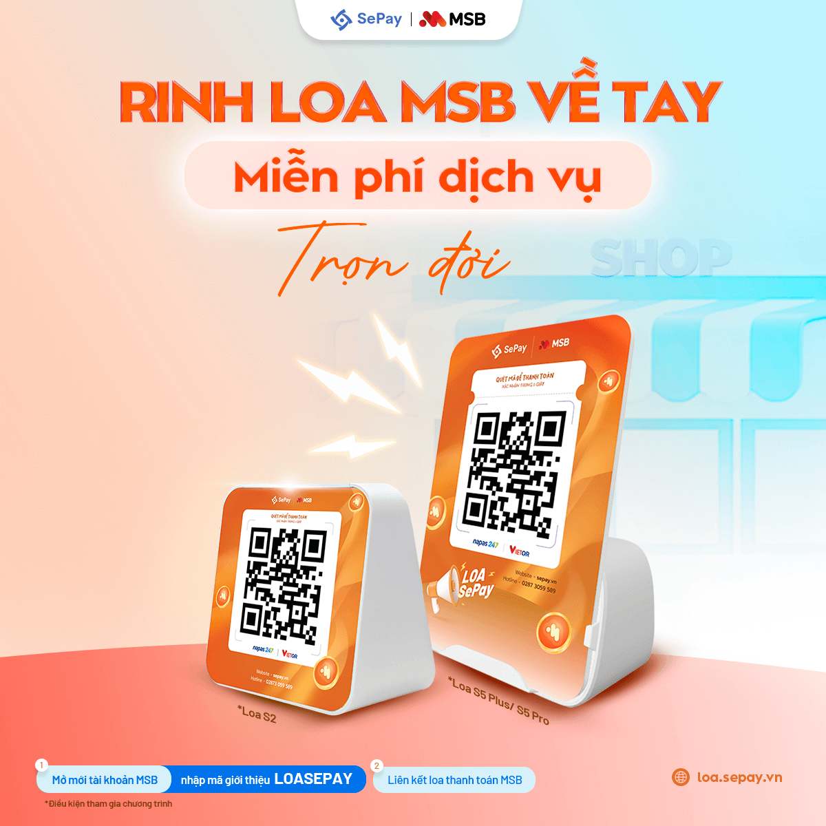 Loa thanh toán MSB