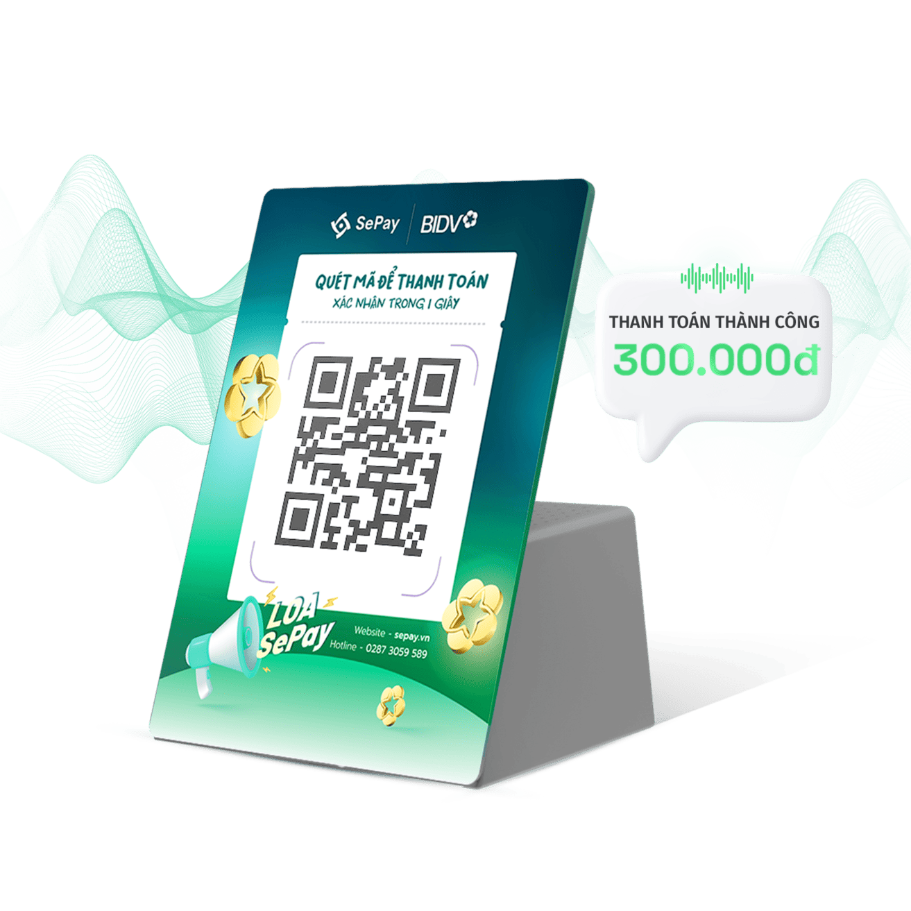 Loa thông báo chuyển khoản BIDV