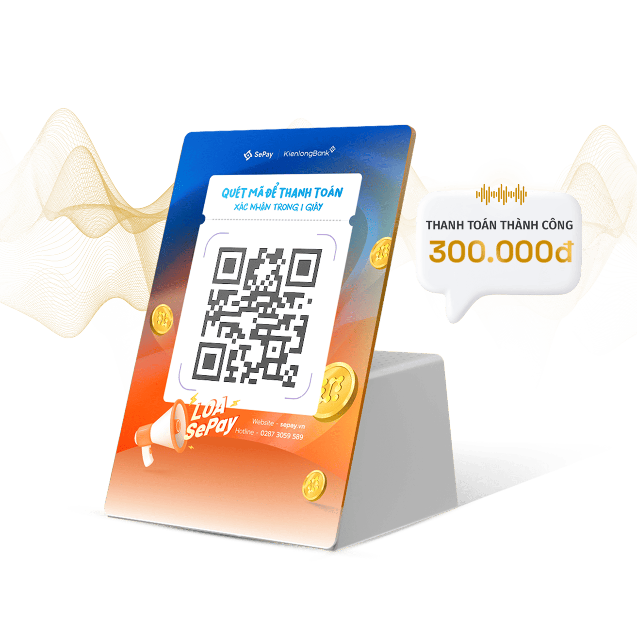 Loa thông báo chuyển khoản KienLongBank