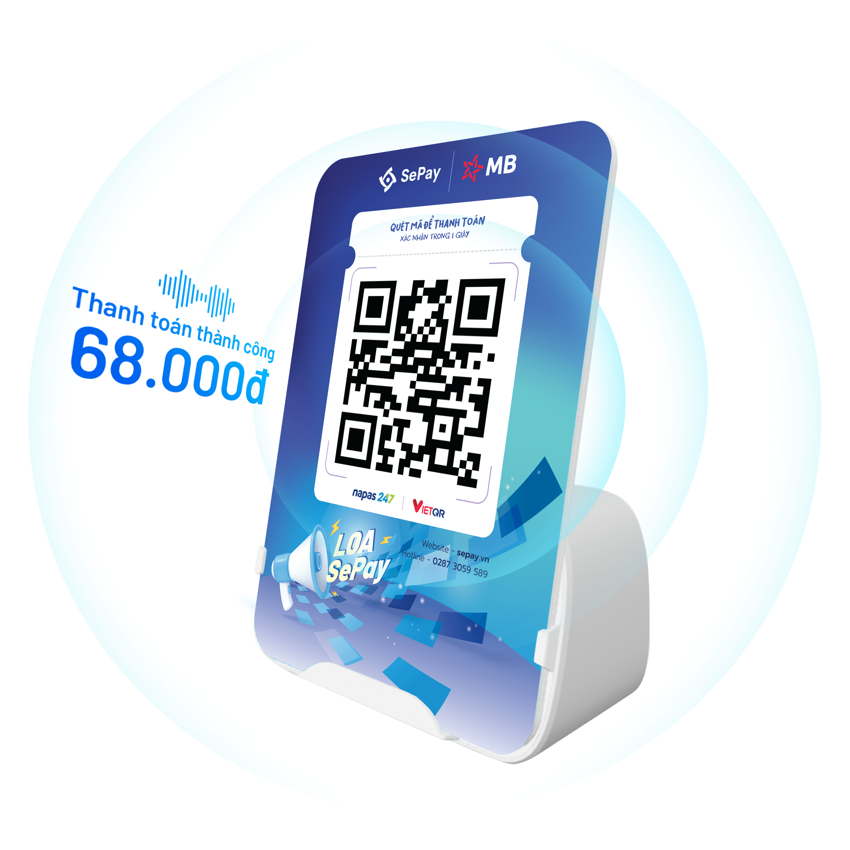 Loa thanh toán MBBank