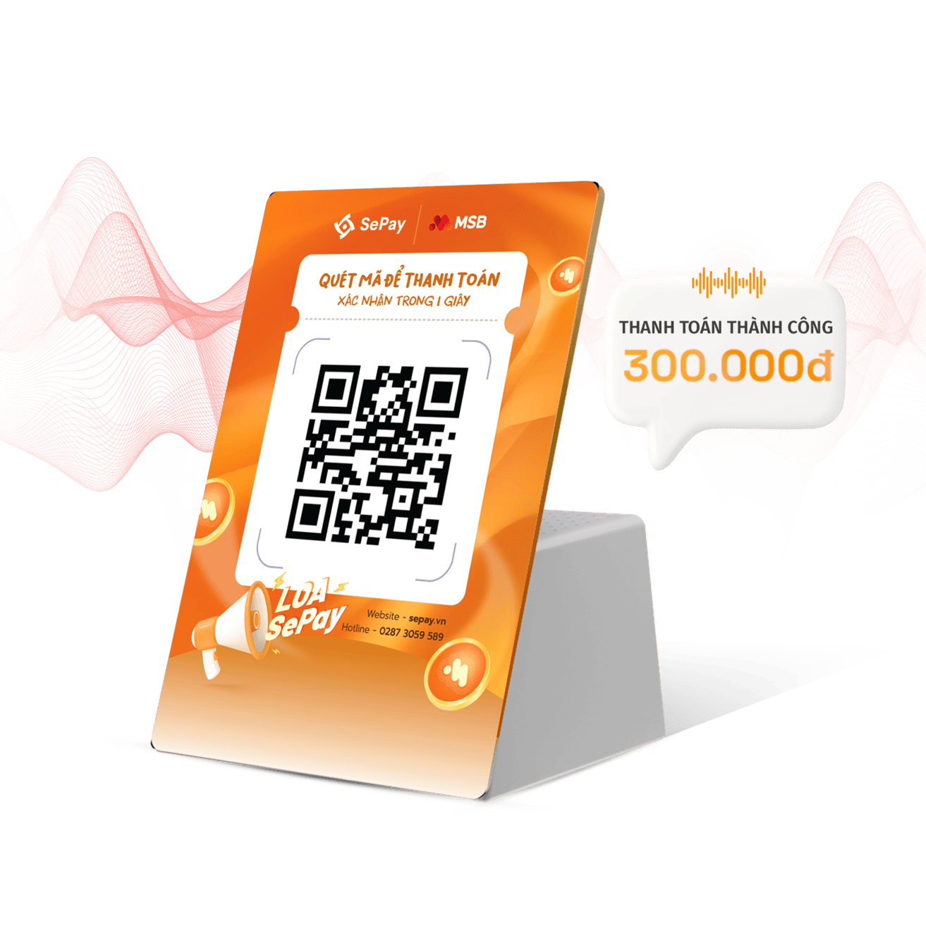 Loa thông báo chuyển khoản MSB