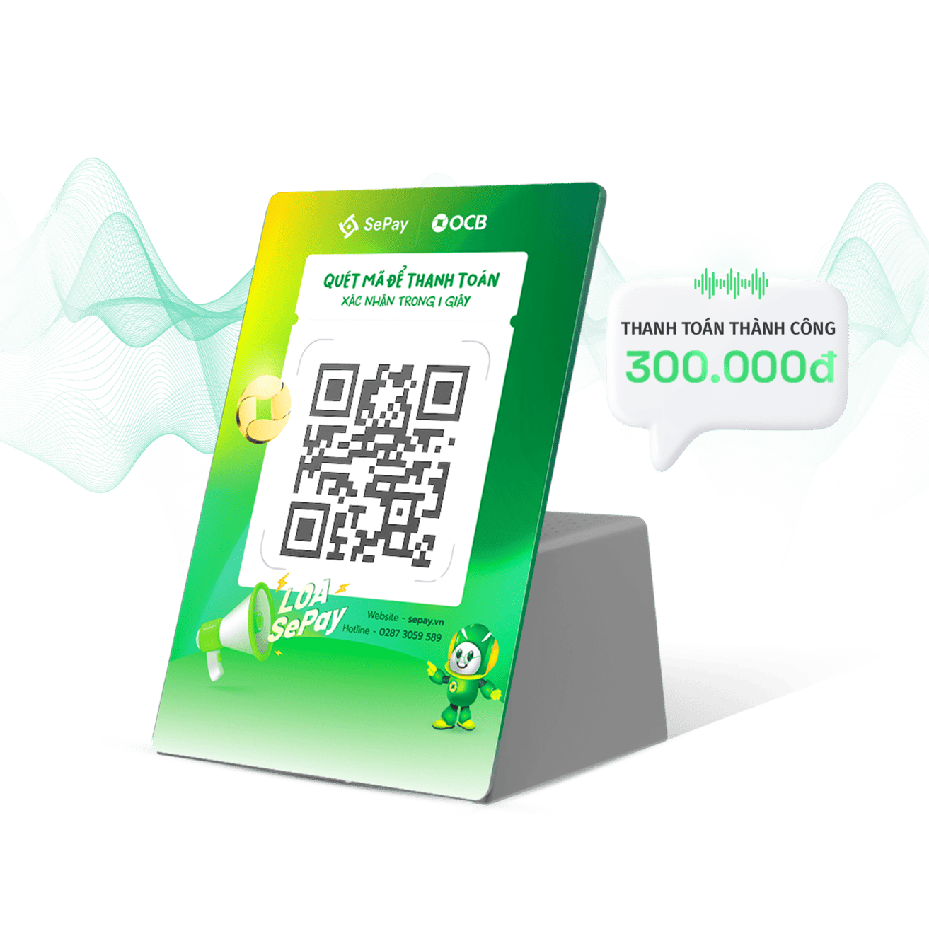 Loa thông báo chuyển khoản OCB