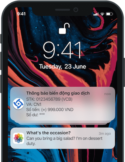 SePay notification mobile app