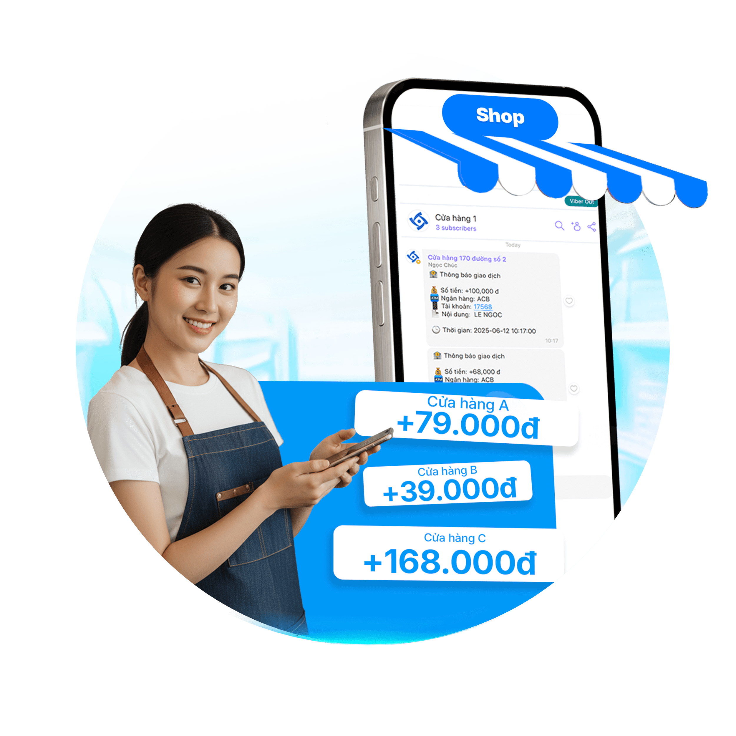 Chia sẻ biến động số dư theo cửa hàng