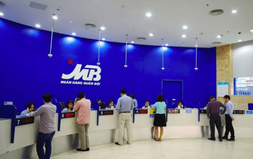 Quầy giao dịch ngân hàng MB Bank