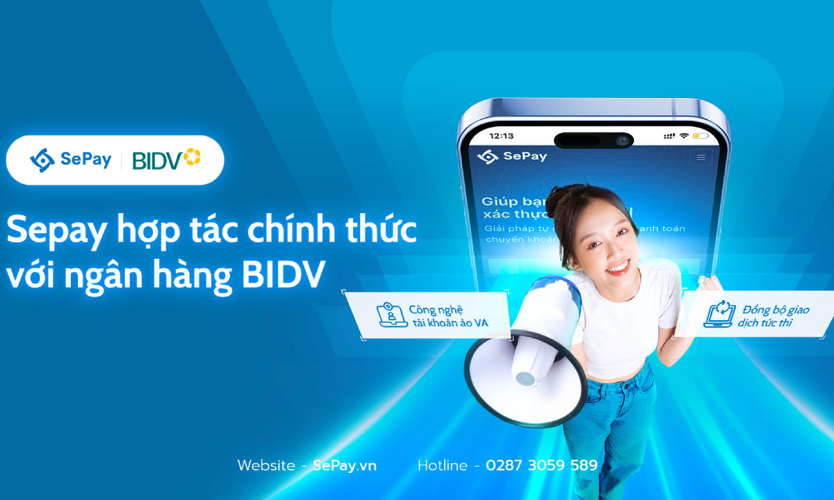SePay hợp tác chính thức với ngân hàng BIDV