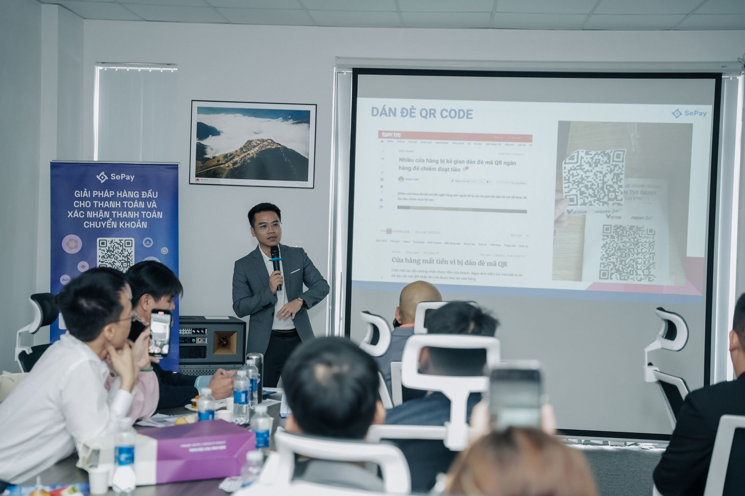 Đại diện SePay giới thiệu giải pháp tại sự kiện VPBC