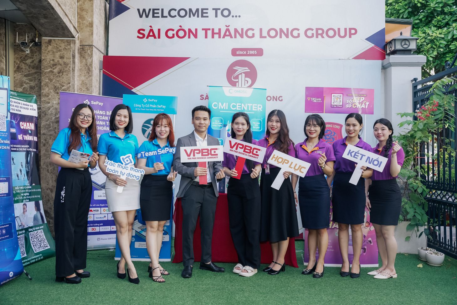 Gian hàng SePay tại sự kiện của Sài Gòn Thăng Long Group