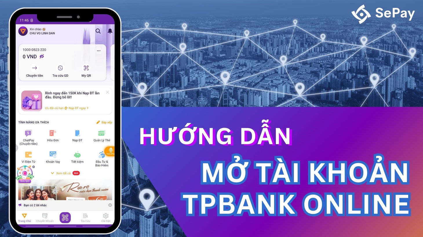 Hướng dẫn mở tài khoản TPBank online