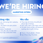 Tuyển dụng thực tập sinh Marketing 2025