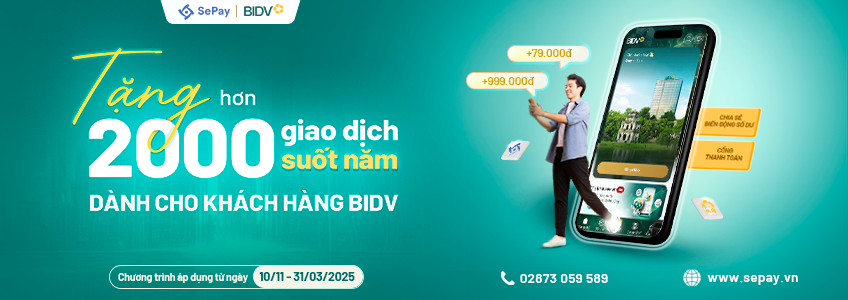 Tặng hơn 2000 giao dịch suốt năm dành cho khách hàng BIDV