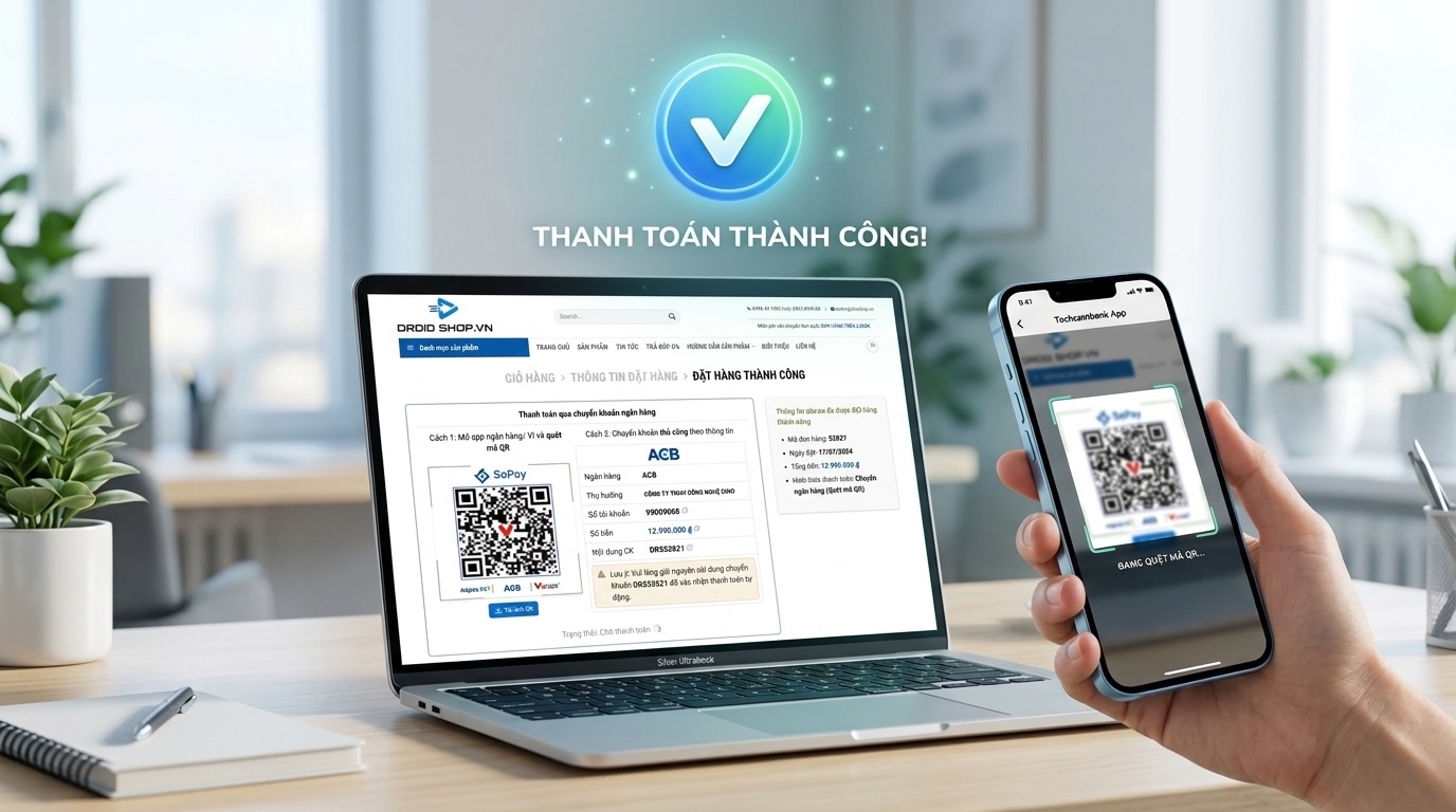 Tạo mã QR ngân hàng và xác nhận thanh toán tự động cho website bán hàng