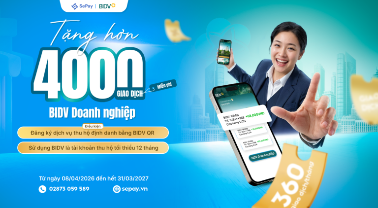 Tặng hơn 4.000 giao dịch miễn phí cho BIDV doanh nghiệp