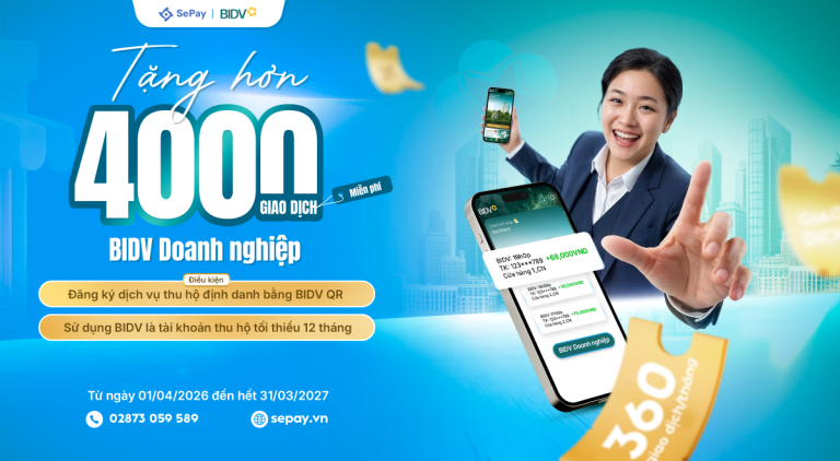 Tặng hơn 4.000 giao dịch miễn phí cho BIDV doanh nghiệp
