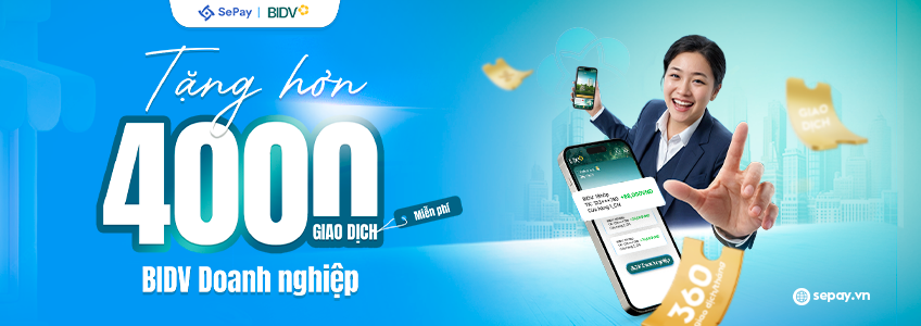Tặng hơn 4.000 giao dịch miễn phí cho BIDV doanh nghiệp