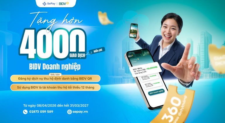 Tặng hơn 4.000 giao dịch miễn phí cho tài khoản BIDV doanh nghiệp