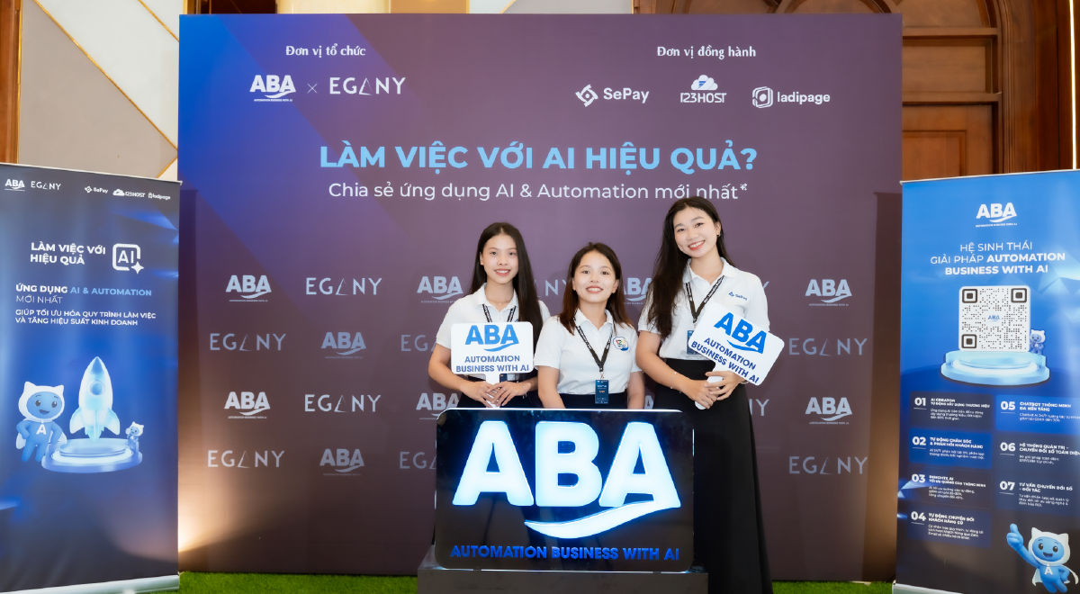Gian hàng SePay tại sự kiện Làm Việc Với AI và Automation