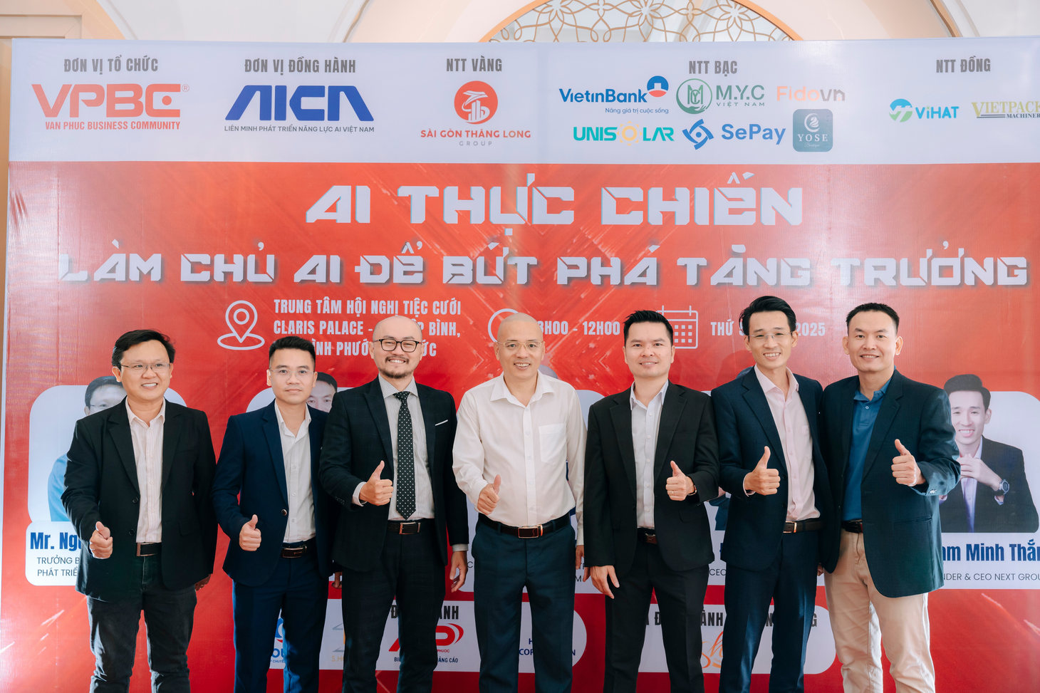 Đại diện các đơn vị tại workshop AI Thực Chiến làm chủ AI để bứt phá tăng trưởng