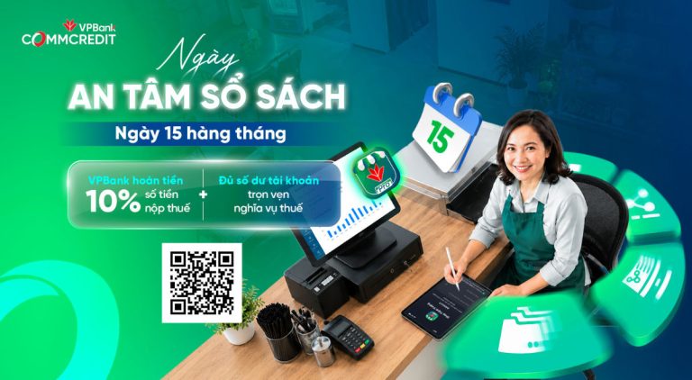 SePay đồng hành giới thiệu chương trình “Ngày An Tâm Sổ Sách” của VPBank: hoàn 10% tiền thuế cho hộ kinh doanh