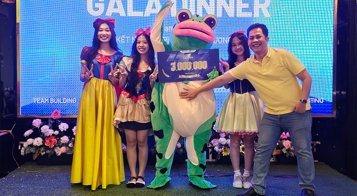 Đội đoạt giải Nhì tại Gala Dinner team building SePay 2025