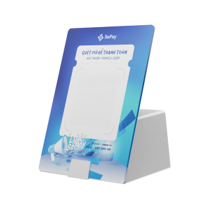 Loa thanh toán SePay kèm mã QR để khách quét