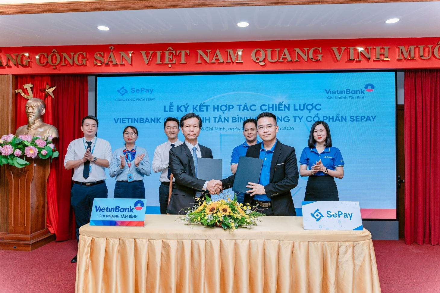 Lễ ký kết hợp tác chiến lược giữa VietinBank và SePay