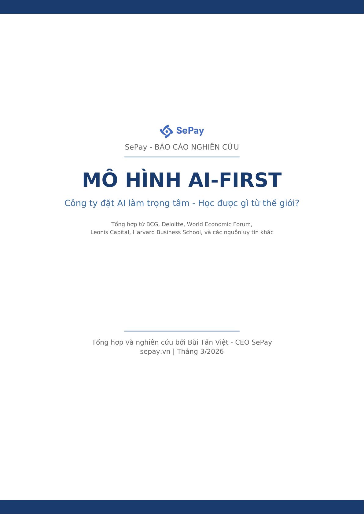 Báo cáo nghiên cứu Mô hình AI-First